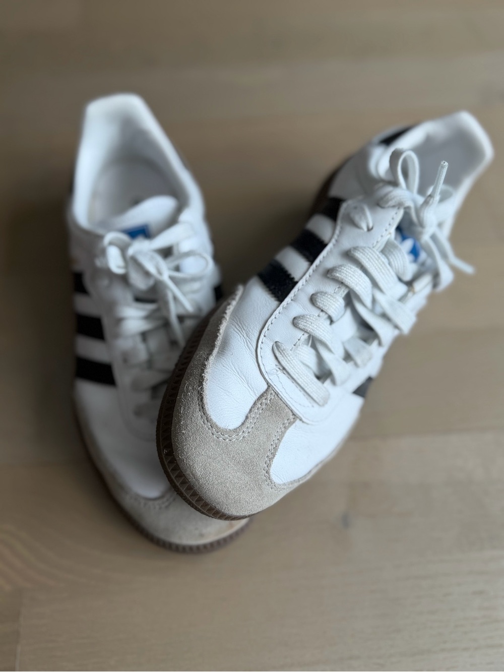 Adidas Samba OG Sneakers in White/Black - M5.5 / 7W - Picture 13 of 16
